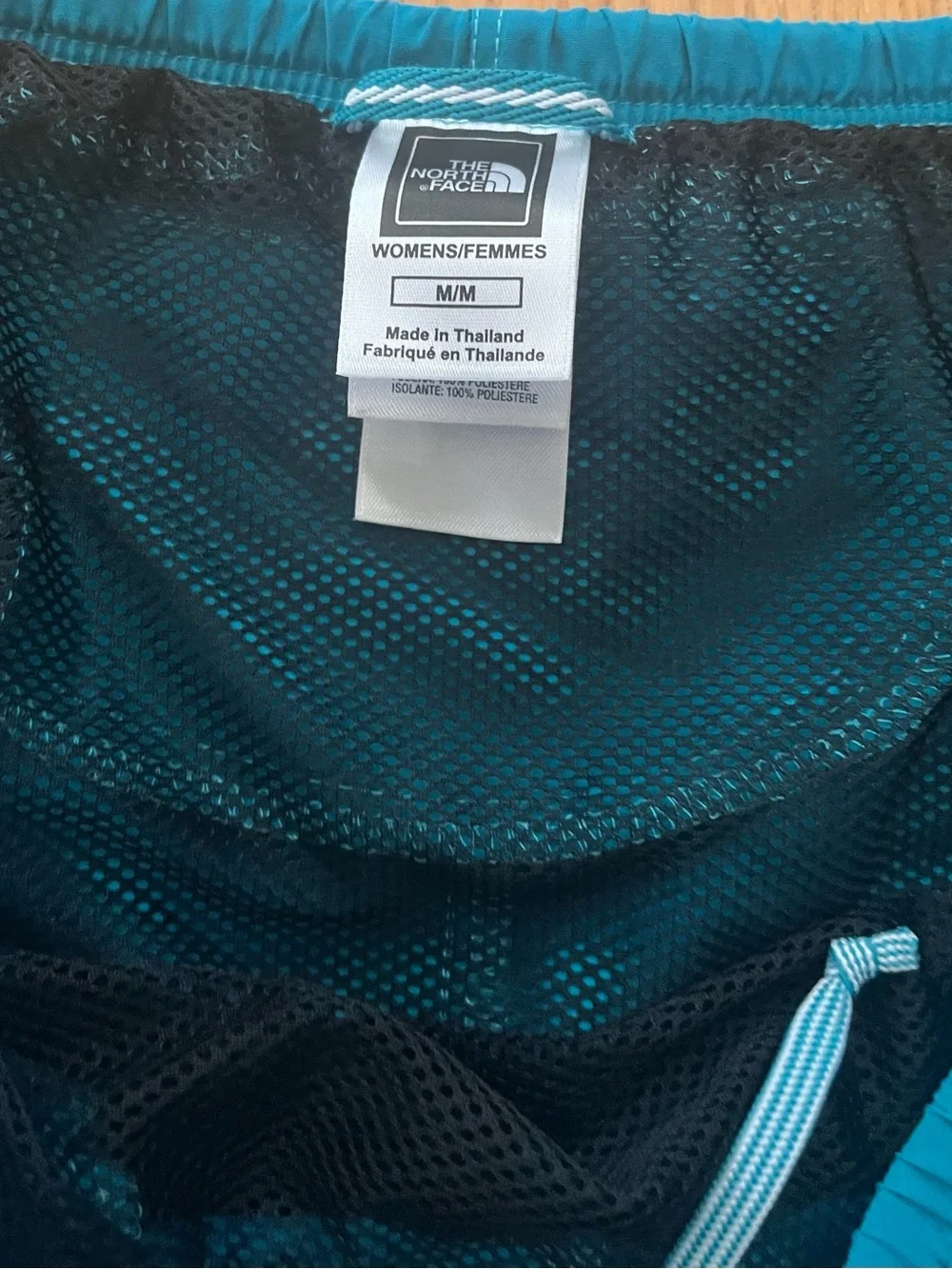 The North Face womens running shorts size medium green